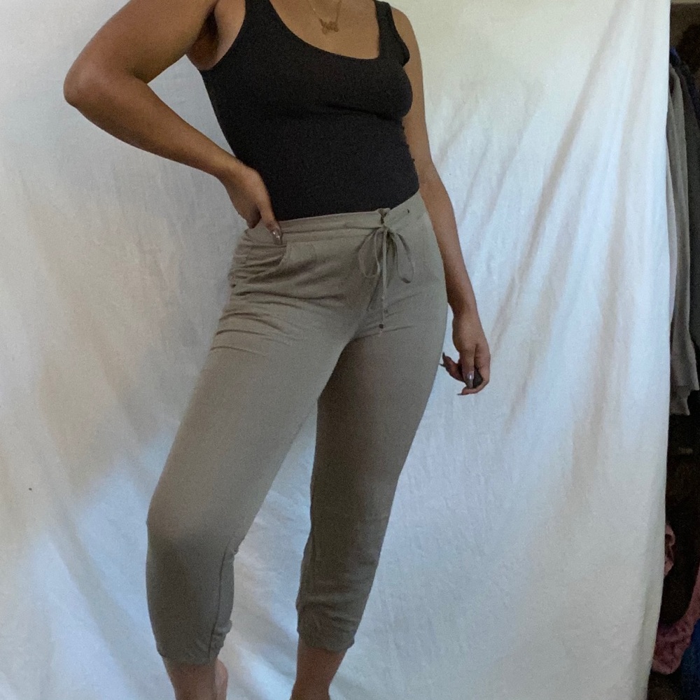 Taupe Casual Dress Pant